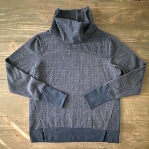 AVIA Blue Turtleneck Sweatshirt Longsleeve Pullover Thumb Hole Women's Size S